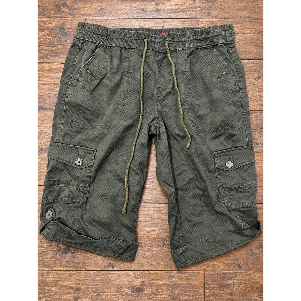 Y2K Unionbay Camo Cargo Short Capri M Utility Gorpcore 2000s Military Hiking